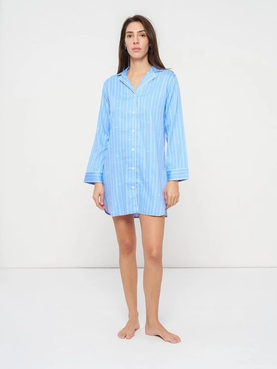 Foto van product Nachtjapon Lauren Ralph Lauren blauw
