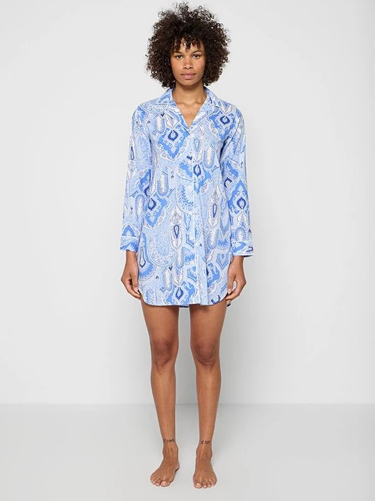 Foto van product Nachtjapon Lauren Ralph Lauren blauw