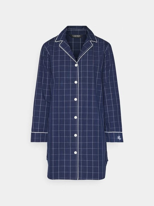 Foto van product Nachtjapon Lauren Ralph Lauren donkerblauw