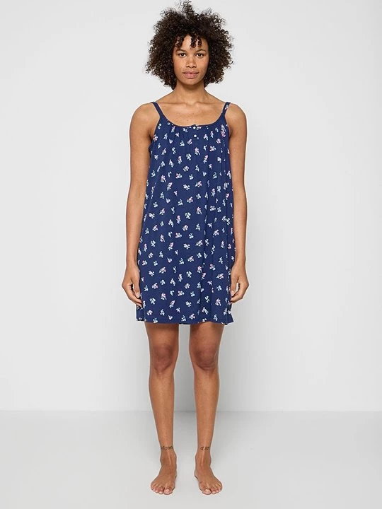Foto van product Nachtjapon Lauren Ralph Lauren donkerblauw