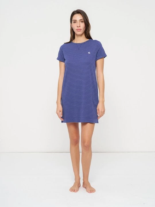 Foto van product Nachtjapon Lauren Ralph Lauren donkerblauw