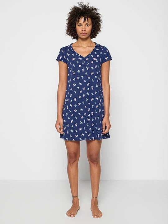 Foto van product Nachtjapon Lauren Ralph Lauren donkerblauw