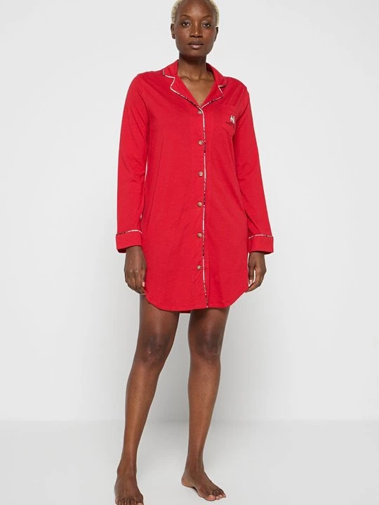 Foto van product Nachtjapon Lauren Ralph Lauren donkerrood