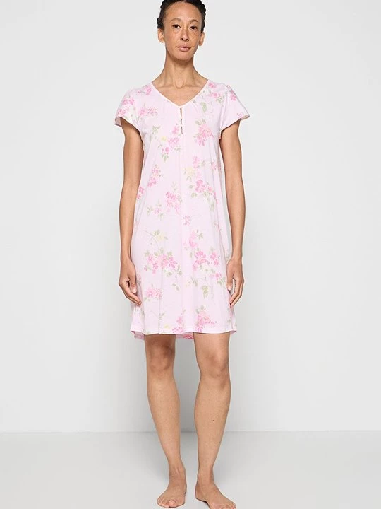 Foto van product Nachtjapon Lauren Ralph Lauren donkerroze