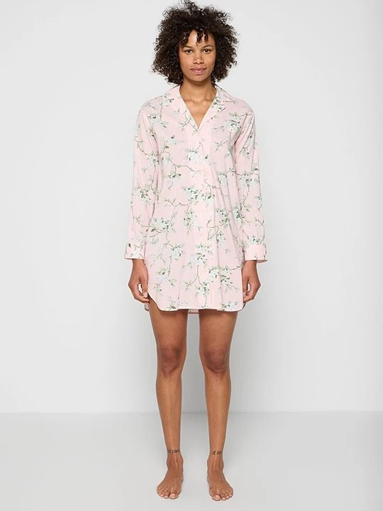 Foto van product Nachtjapon Lauren Ralph Lauren donkerroze