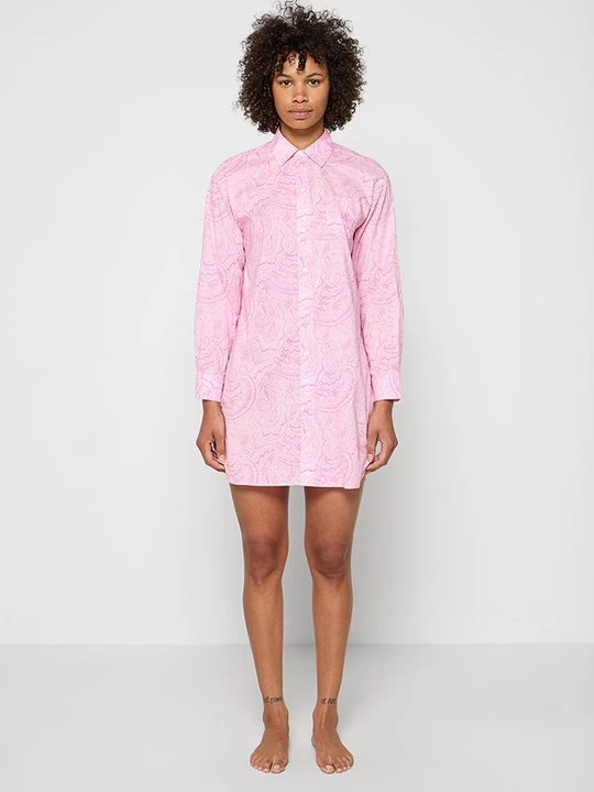 Foto van product Nachtjapon Lauren Ralph Lauren gemêleerd donkerroze