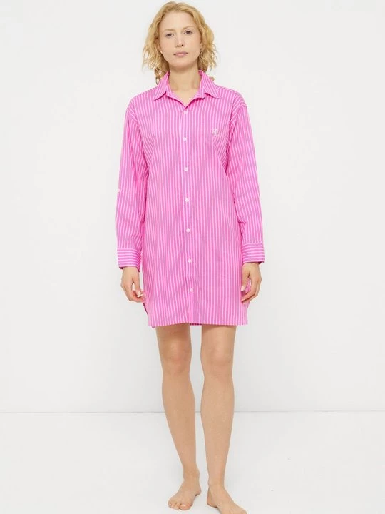 Foto van product Nachtjapon Lauren Ralph Lauren gemêleerd roze
