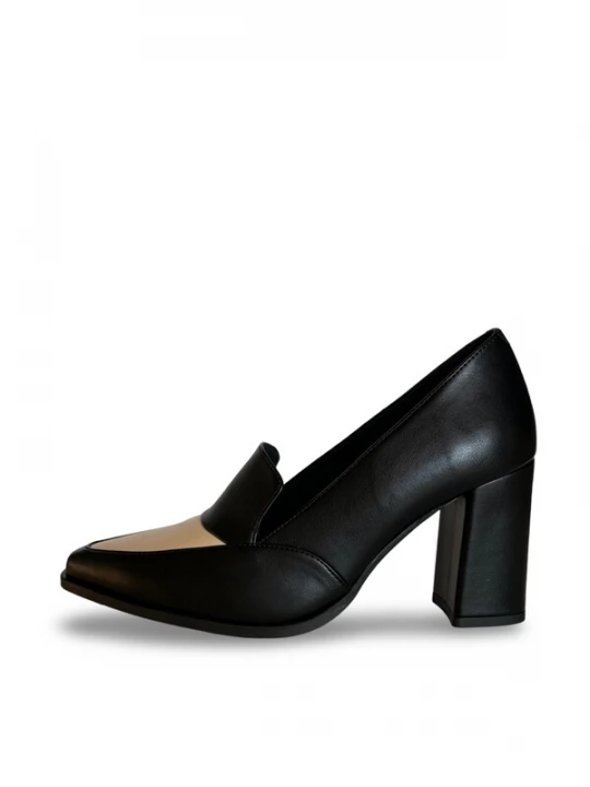 Foto van product nae Vegan Shoes Pumps 'JULIA' beige / zwart