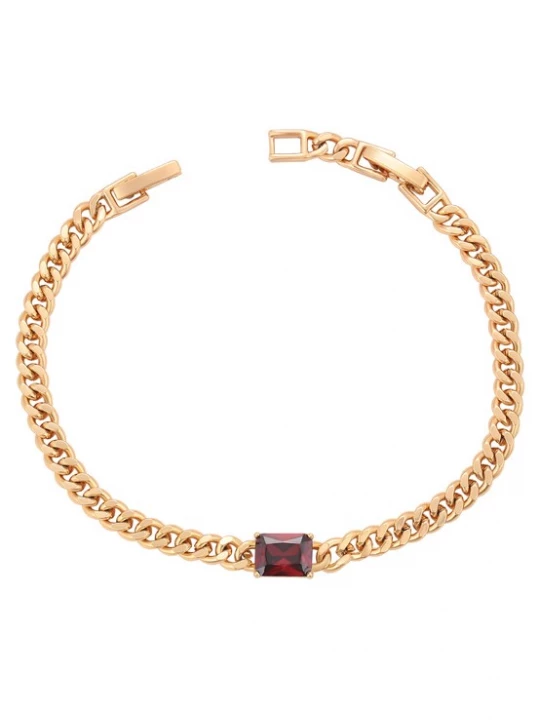 Foto van product NAEMI Armband goud / robijnrood