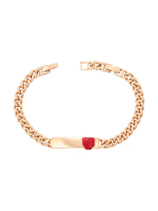 Foto van product faina Armband rose-goud / rood
