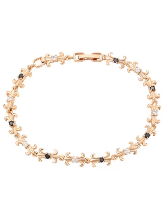 Foto van product Gaya Armband rose-goud / zwart