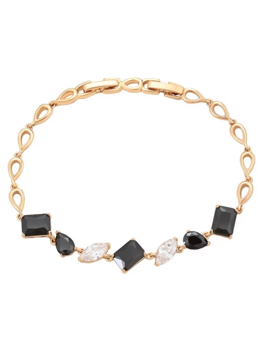 Foto van product NAEMI Armband goud / zwart / transparant