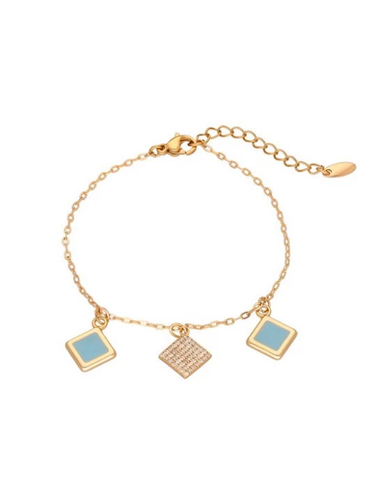 Foto van product NAEMI Armband turquoise / goud