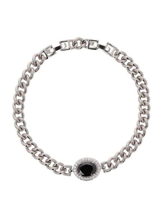 Foto van product faina Armband zwart / zilver / transparant