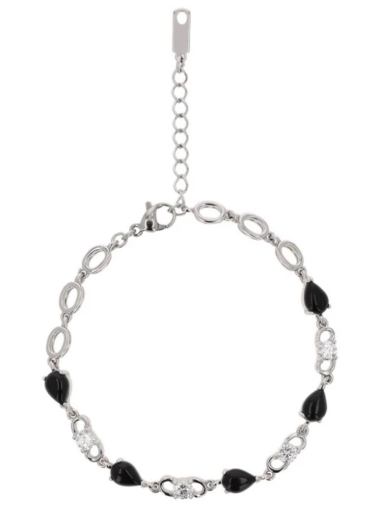 Foto van product faina Armband zwart / zilver