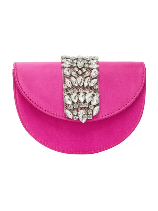 Foto van product NAEMI Clutch fuchsia / zilver