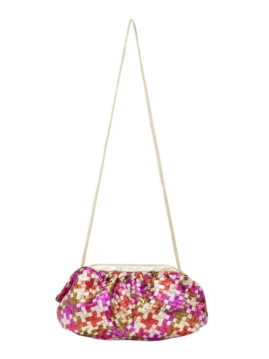 Foto van product NAEMI Clutch goud / donkeroranje / pink
