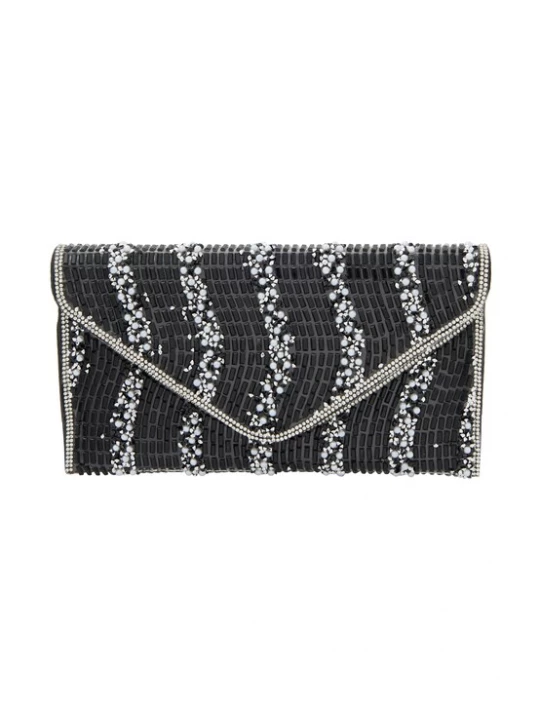 Foto van product faina Clutch zwart / transparant