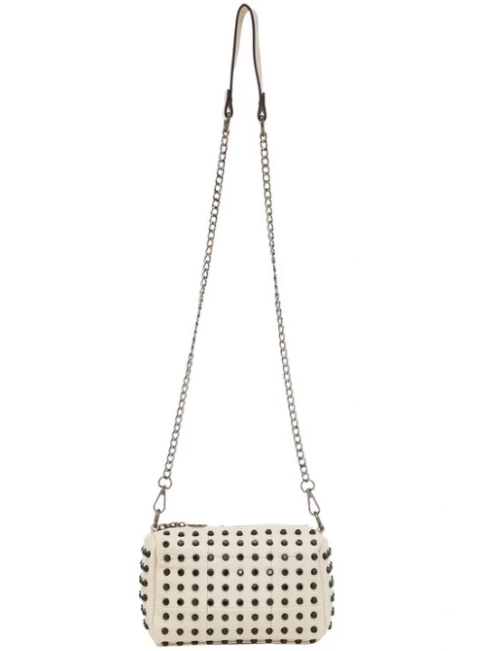 Foto van product NAEMI Clutch zwart / zilver / wolwit