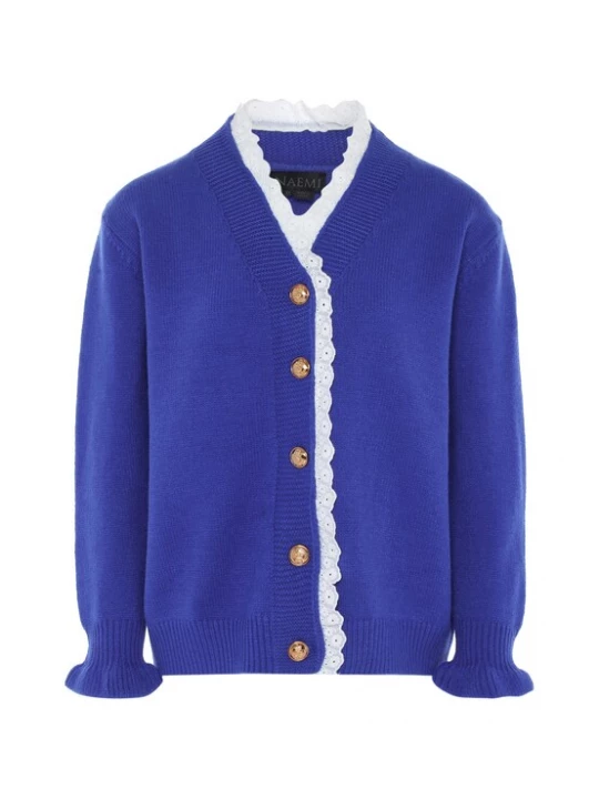 Foto van product NAEMI Gebreid vest blauw / wit