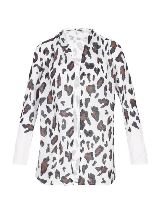 Foto van product NAEMI Gebreid vest bruin / zwart / wit