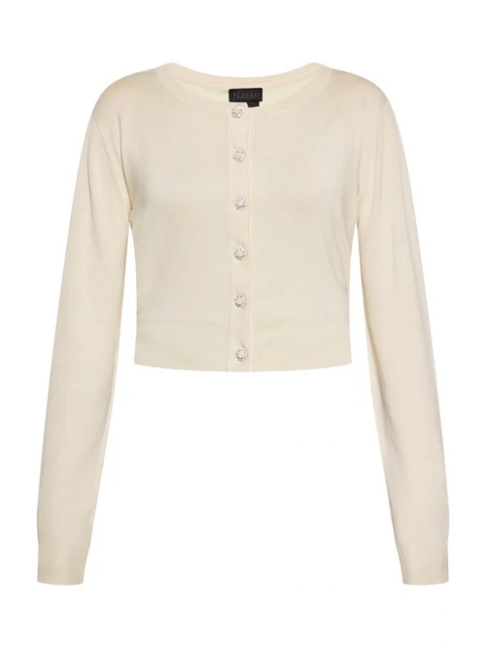 Foto van product NAEMI Gebreid vest crème / wit