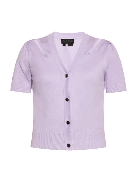 Foto van product NAEMI Gebreid vest lavendel