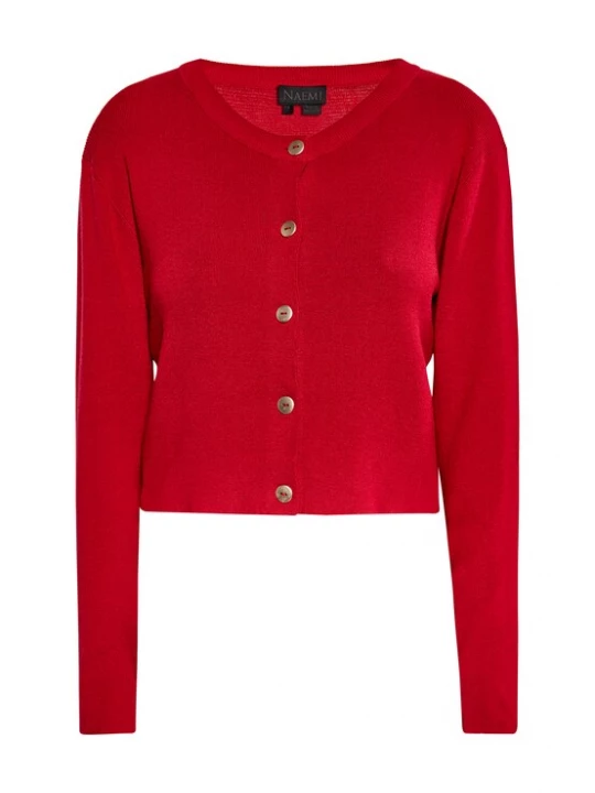 Foto van product NAEMI Gebreid vest rood