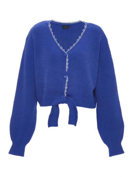 Foto van product NAEMI Gebreid vest royal blue / koningsblauw
