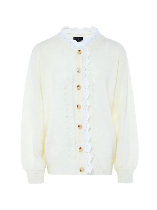 Foto van product NAEMI Gebreid vest wit / wolwit