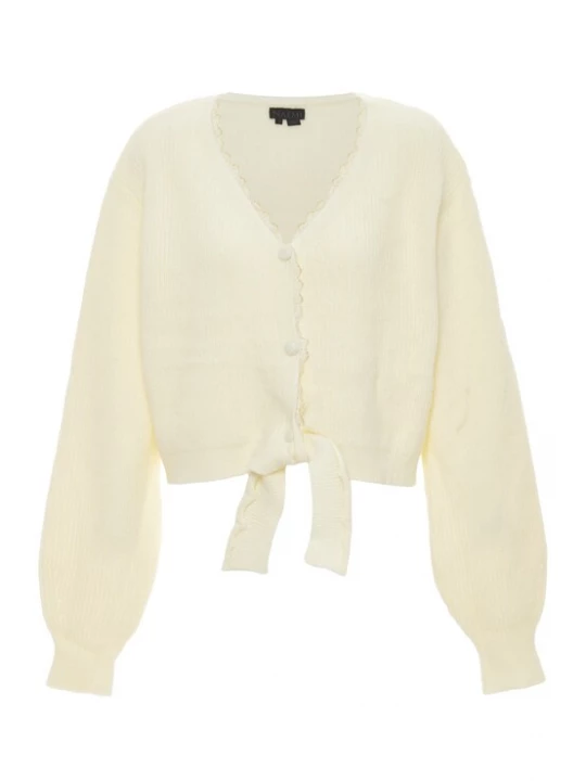 Foto van product NAEMI Gebreid vest wolwit
