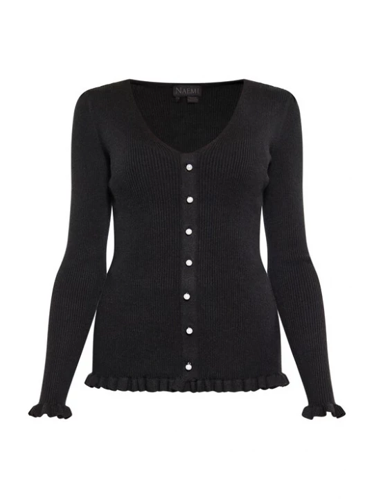 Foto van product NAEMI Gebreid vest zwart