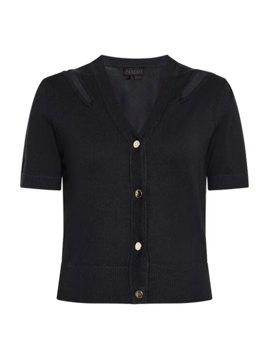 Foto van product NAEMI Gebreid vest zwart