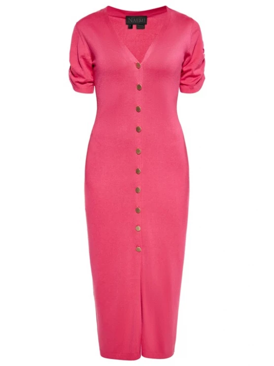 Foto van product NAEMI Gebreide jurk pink