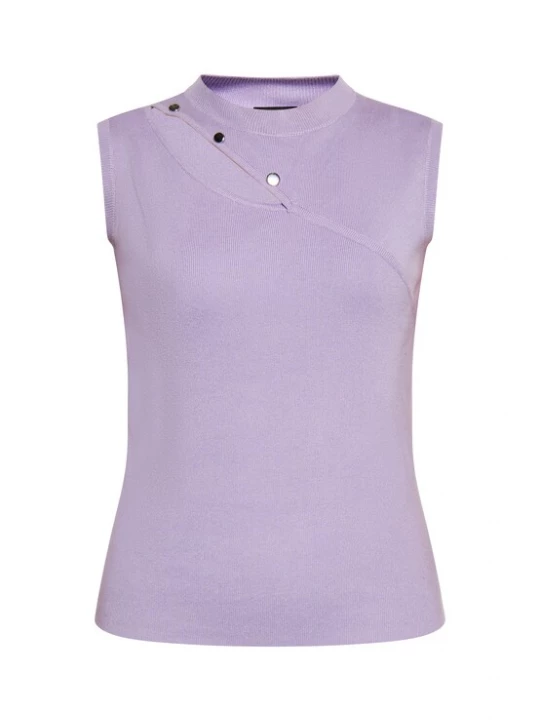 Foto van product NAEMI Gebreide top lavendel / zilver