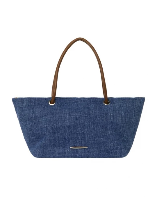 Foto van product NAEMI Handtas blauw denim / donkerbruin