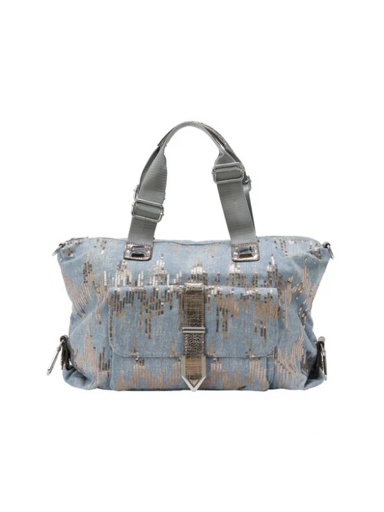 Foto van product NAEMI Handtas blauw denim / goud