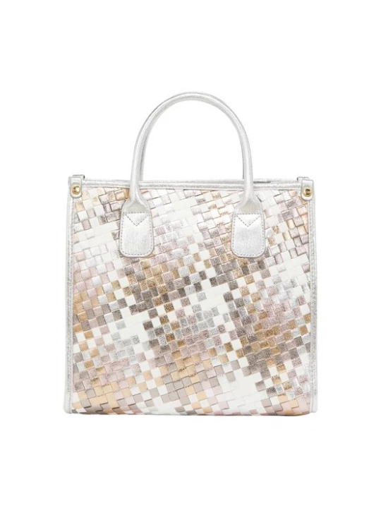 Foto van product NAEMI Handtas crème / zilver