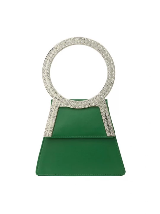 Foto van product faina Clutch groen / zilver