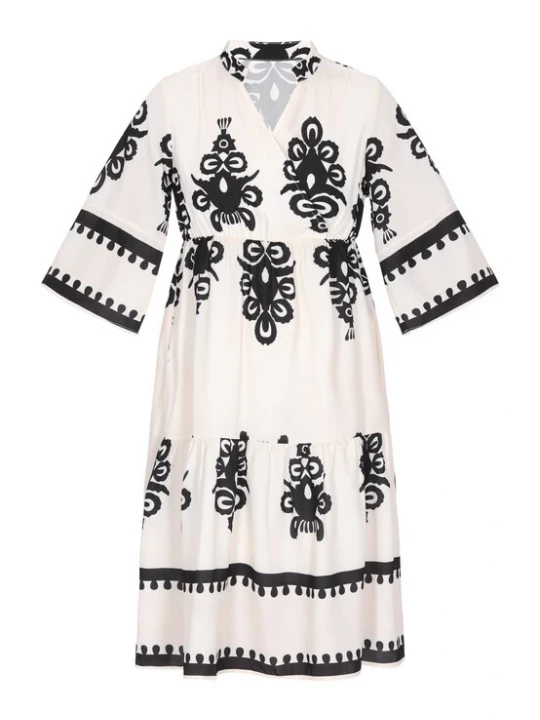 Foto van product faina Jurk beige / zwart