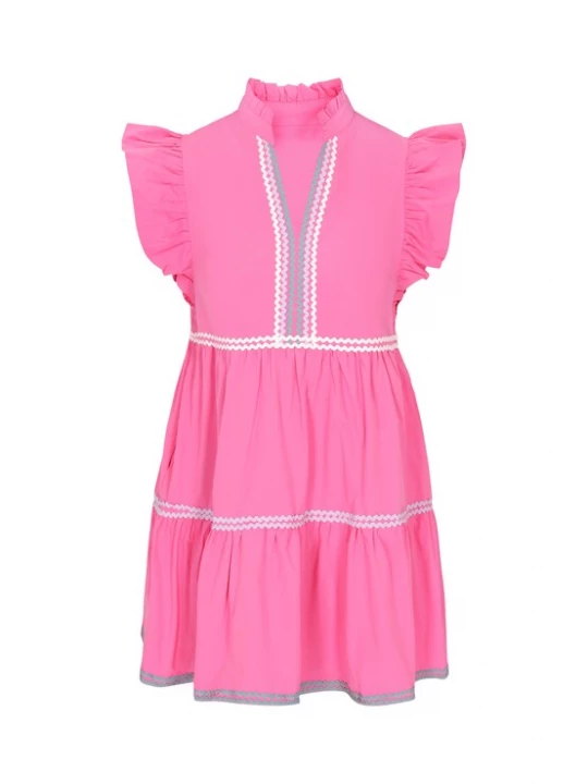 Foto van product faina Jurk 'Fashion Look' pastelblauw / mintgroen / lichtroze / wit