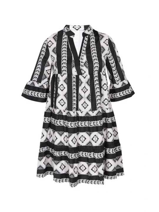 Foto van product NAEMI Jurk 'Fashion Look' zwart / wit