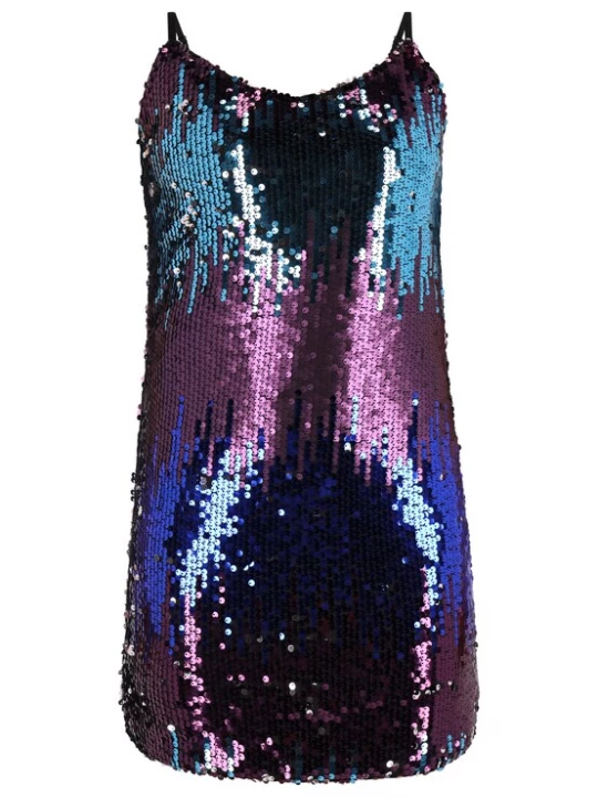 Foto van product NAEMI Jurk turquoise / royal blue / koningsblauw / lila