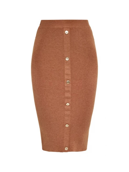Foto van product NAEMI Rok bruin / goud