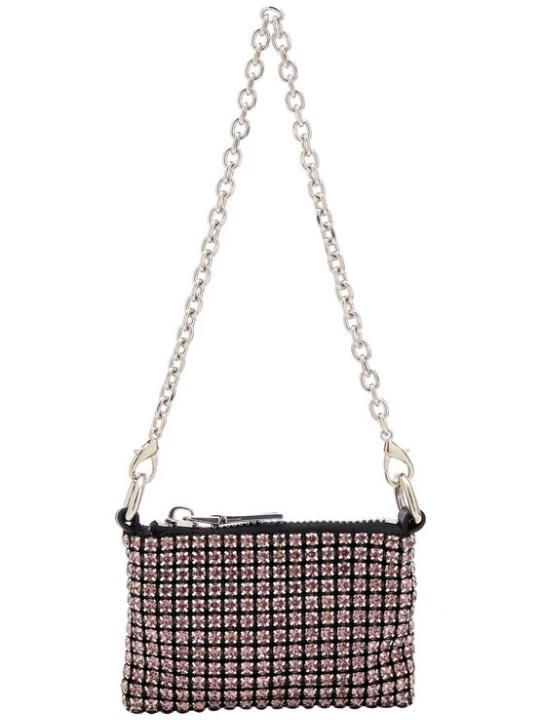 Foto van product FELIPA Schoudertas rosa / zwart / zilver