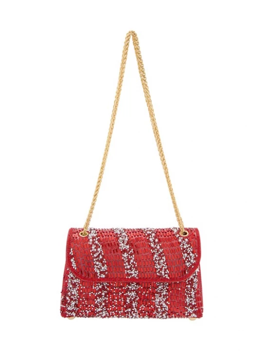 Foto van product NAEMI Schoudertas rood / wit