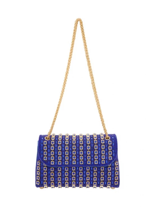 Foto van product faina Clutch blauw / goud