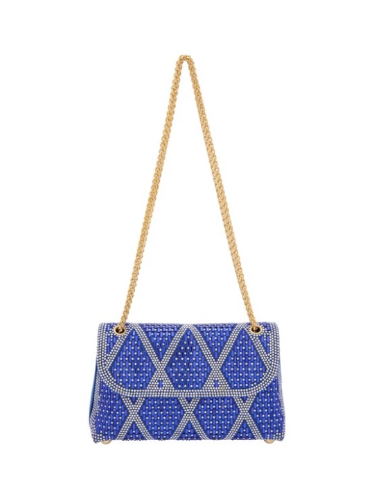 Foto van product NAEMI Schoudertas royal blue / koningsblauw / transparant