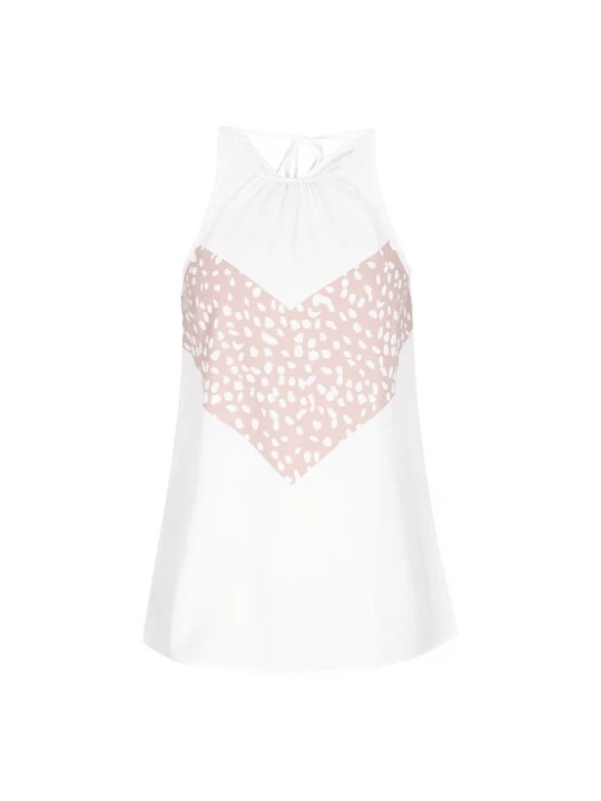 Foto van product NAEMI Top 'Fashion Look' mauve / wit