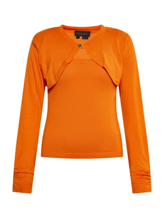 Foto van product NAEMI Trui oranje / zwart
